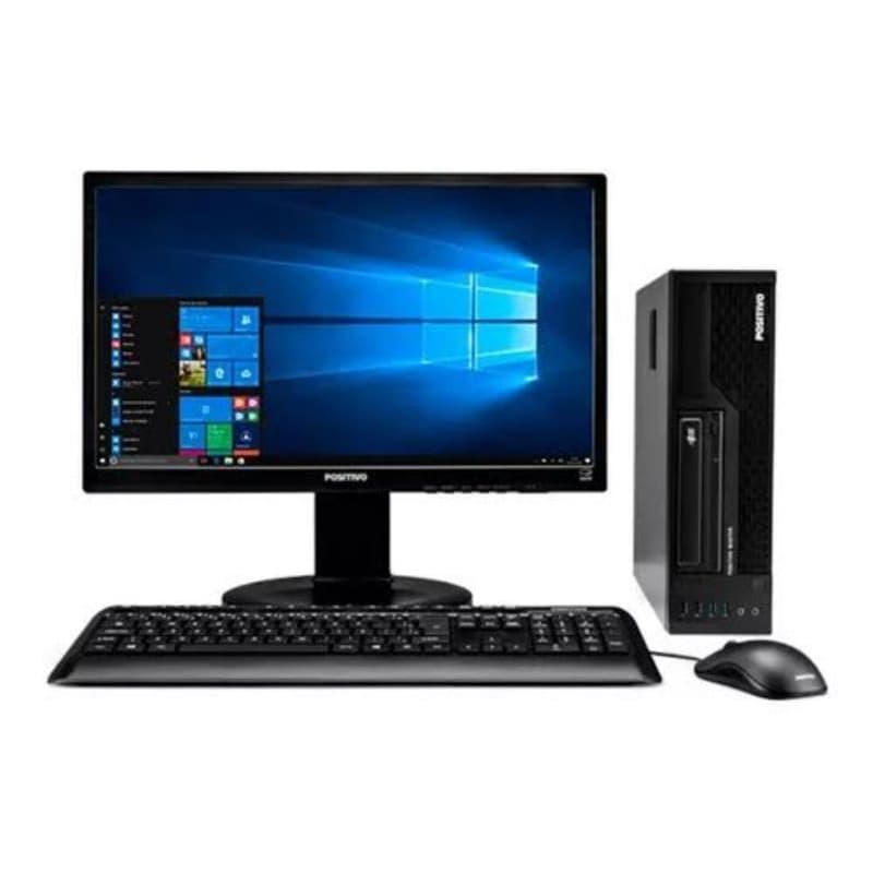 Computador Desktop i3 6°geracao master 4gb ddr4 ssd120gb momitor 17wifi