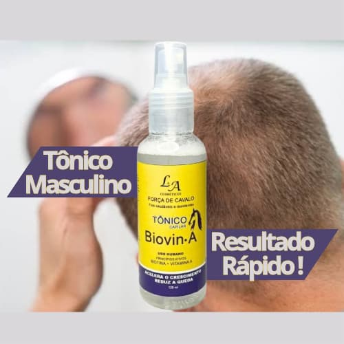 Tônico de Crescimento Acelerado Força de Cavalo Biovin-A Spray Masculino