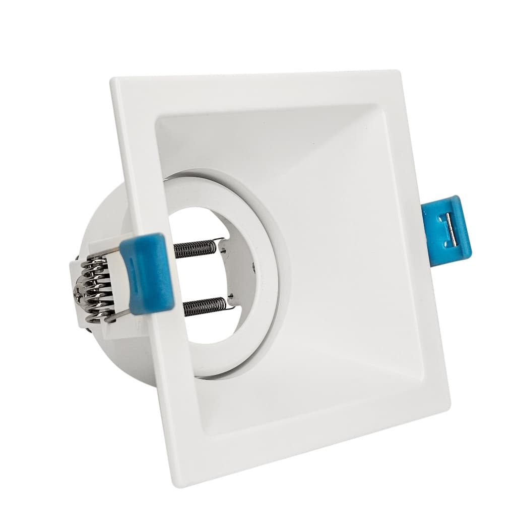 Luminária Spot Embutir Teto Square MR16 Stella STH8915BR Branco Bivolt Gesso Interno Iluminação