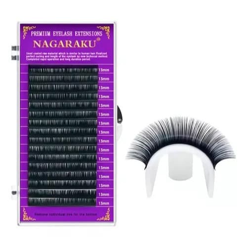Cilios Nagaraku 0.15D curvatura D | Kit extensão de Cilios | Pronta Entrega | Envio Imediato Fio a fio Auto Fans Eyelash