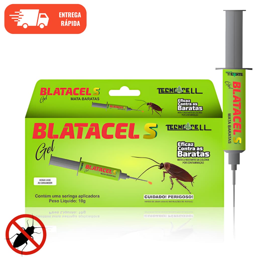 Gel Veneno Para Barata Blatacel Remédio Poderoso Barata Francesinha Inseticida 10g