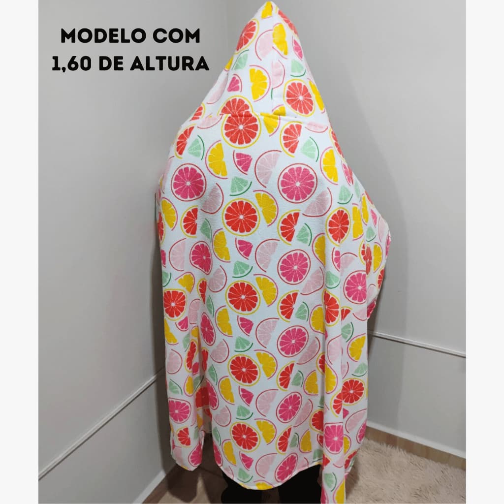 TOALHA BANHO GIGANTE INFANTIL COM CAPUZ BANHÃO FELPUDA MACIA MENINA MENINO