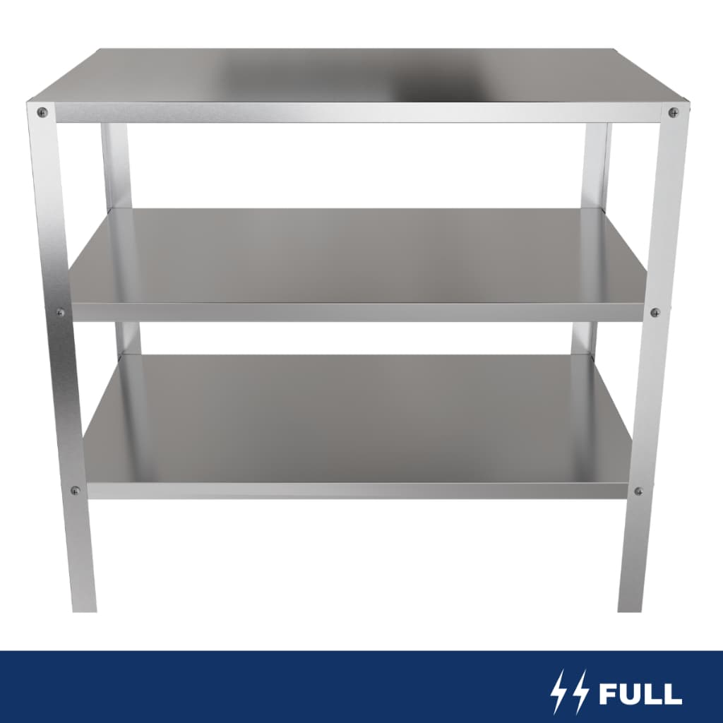 Mesa Inox 3 Prateleiras Bancada Restaurante Cozinha