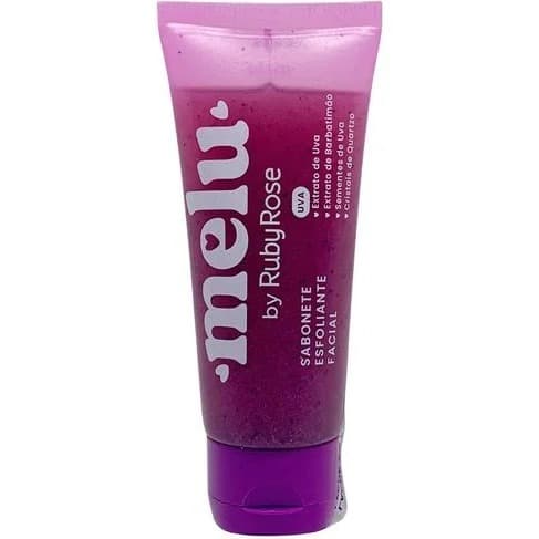 Sabonete Facial Esfoliante UVA Melu by Ruby Rose 75g