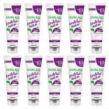 Kit 10 Protetor Solar Sunlau Fator 60 Com Repelente - 120ml