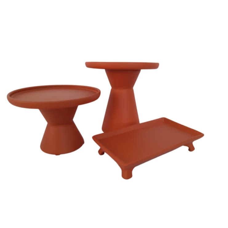 kit festa bandeja decoração travessa boleira cerâmica louça prato porta doce doceira porcelana