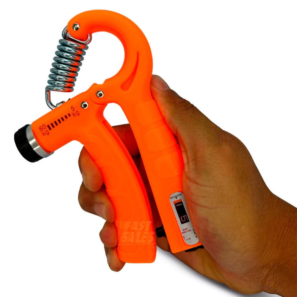 Hand Grip Fisioterapia Para Punho Ante Braço Ajuste Peso De 5 Até 60 Kg Com Contador