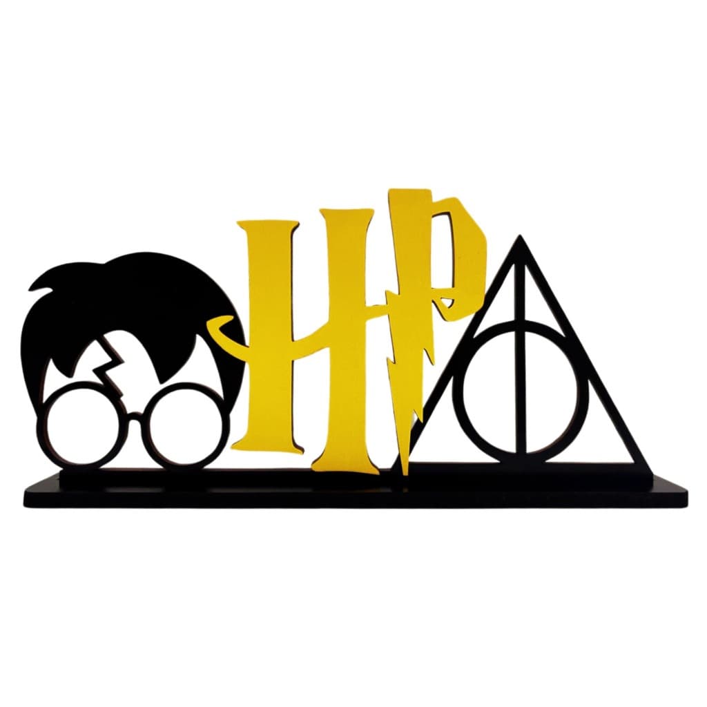 Totem Harry Potter, Enfeite Harry Potter em MDF, 27CM de largura, Harry Potter Decoração, Exclusivo