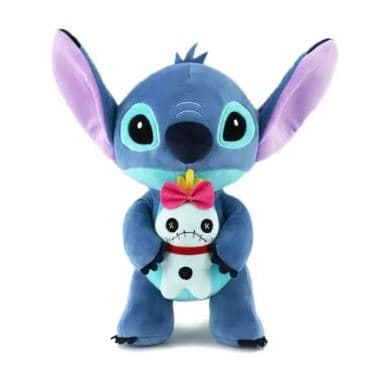 Pelúcia Stitch Grande Sentado ou Em Pé com Xepa Scrump 25cm Antialérgico Importado