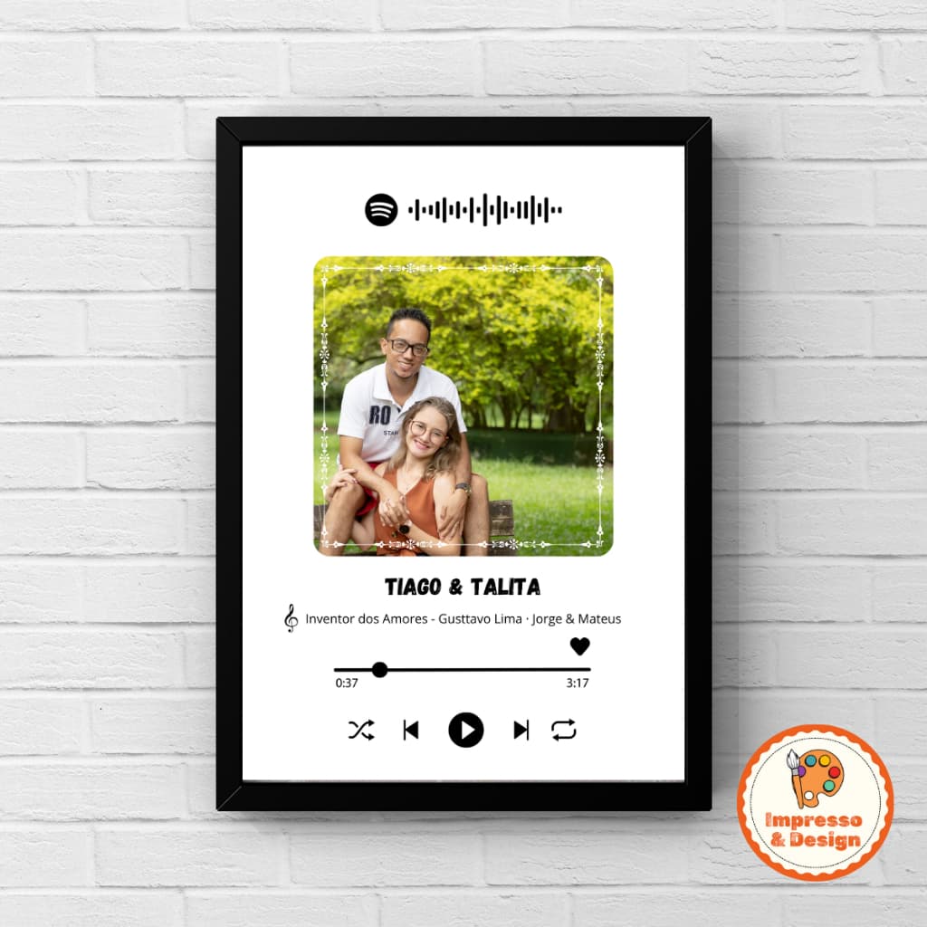Quadro personalizado Spotify