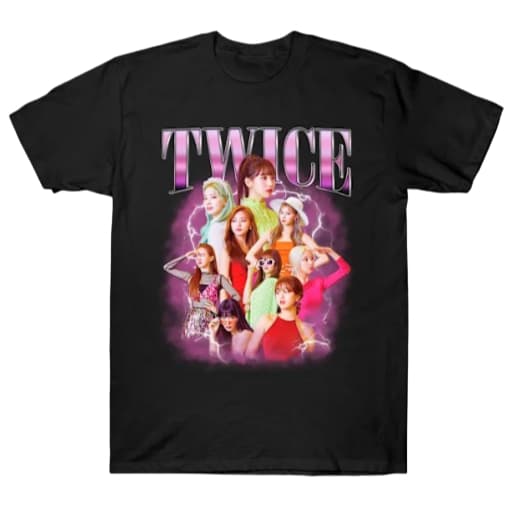 Camiseta Twice Adulto/Infantil Lançamento Camiseta Em Algodao