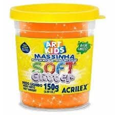 Massa para modelar soft 105 laranja 150g