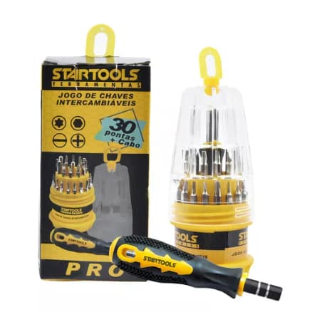 Jogo De Chaves 30 In 1 Precisão Fenda Phillips Torx Alen Pontas De Chaves Diversas Peça Multiuso Universal Startools