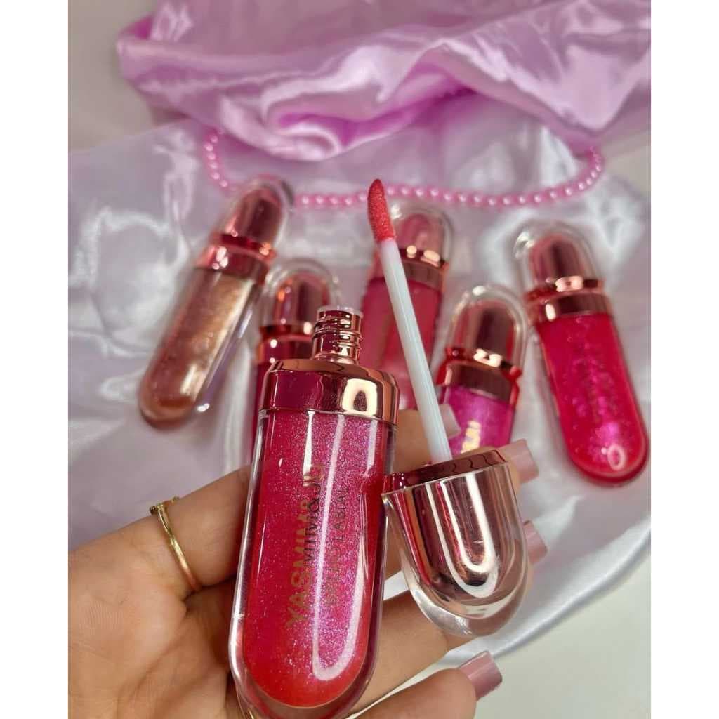 Gloss Lip Volume Extra Brilho Labial Fashion com Glitter Yasmin&Ju Yasmin e Ju