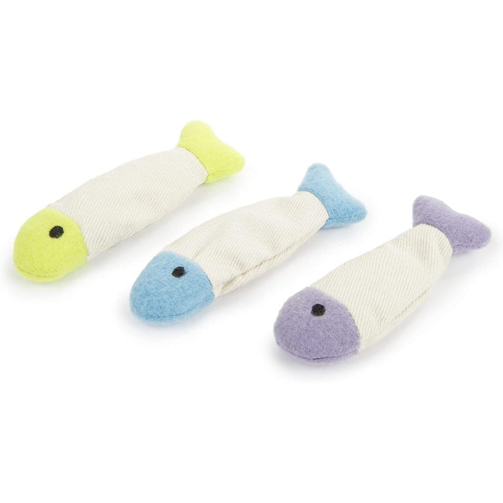 3 Brinquedos Macios de Feltro para Gato Cheio de Erva--de--gato Catnip