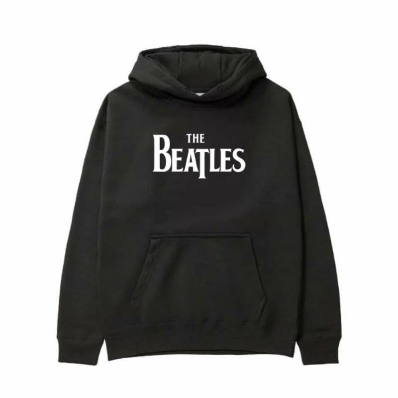 Moletom Casaco Unissex Blusa de Frio Com Capuz Banda Rock The Beatles Casual Basico Inverno Estiloso Forrado Manga Longa