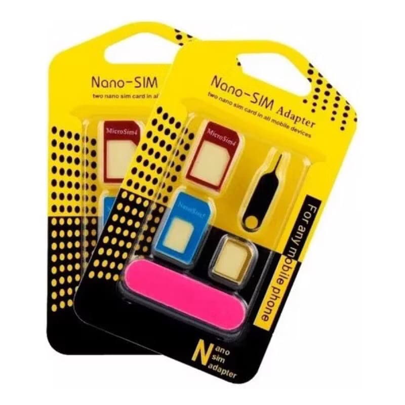 Adaptadores Chip Nano Sim 5em1 Celular Smartphone Tablet