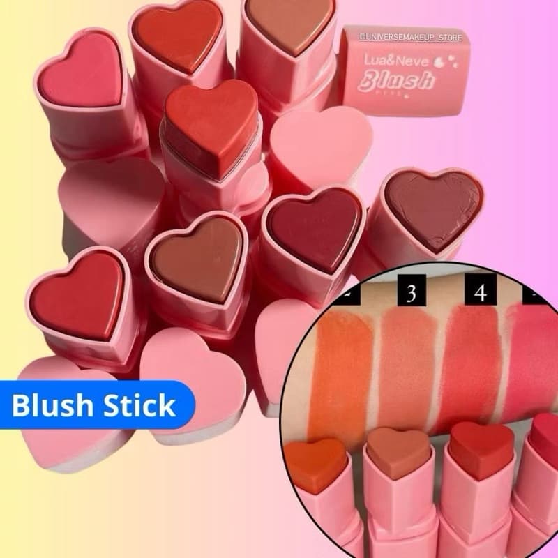 Blush Stick Bastão em Formato de Coração Lua&neve