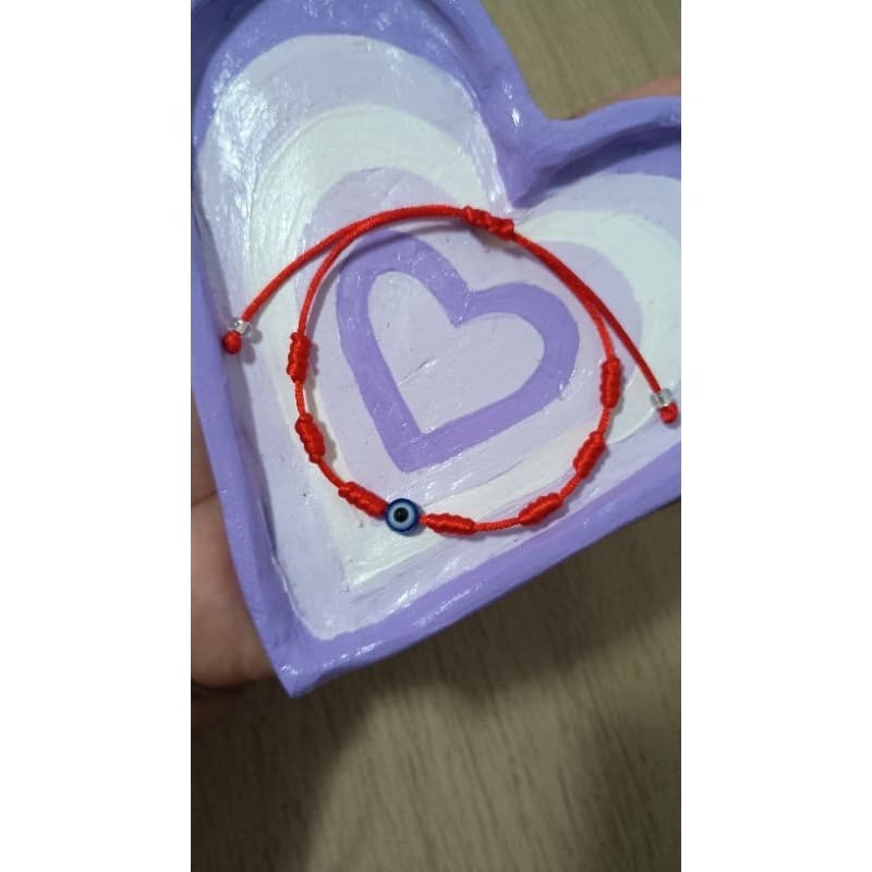 Pulseira de proteção 7 nós com olho grego