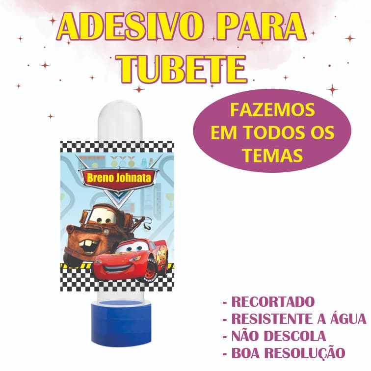 ADESIVO PARA TUBETE PERSONALIZADO NO SEU TEMA