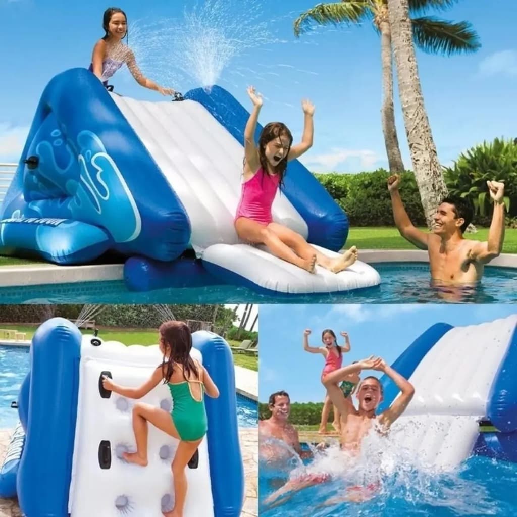 Escorregador Tobogã Inflável Gigante Resistente para Piscina - INTEX 58849