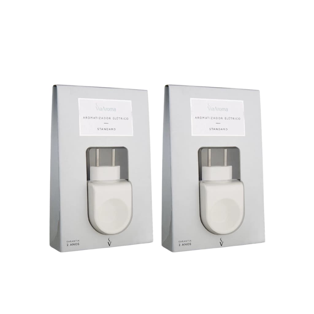 Kit 2 Unidades de Difusor Elétrico Aromatizador de Ambiente Via Aroma