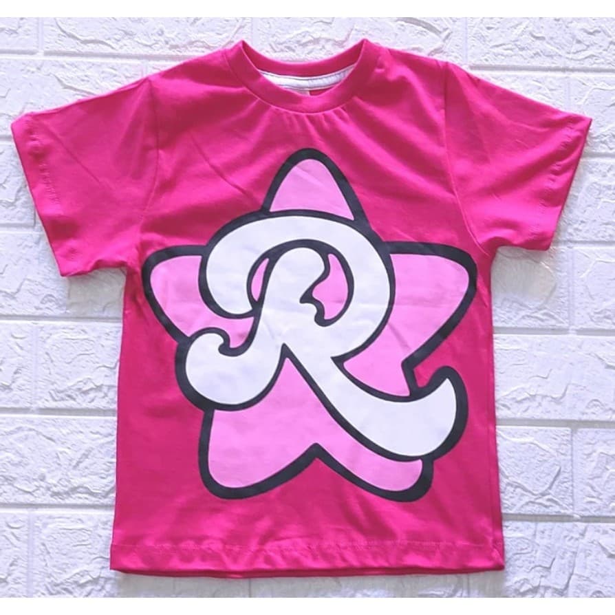 Camiseta Rosa e Roxa Ketlen tamanho maior básica Emily Vick número 14 Camisa Da Emily Vick Youtuber 7 cor novo Ca