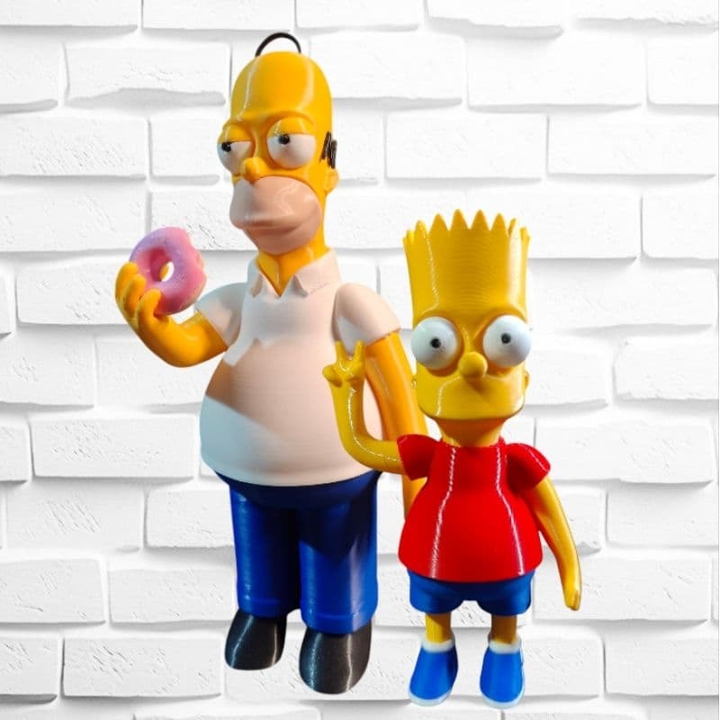 Boneco Simpsons - Bart e Homer .