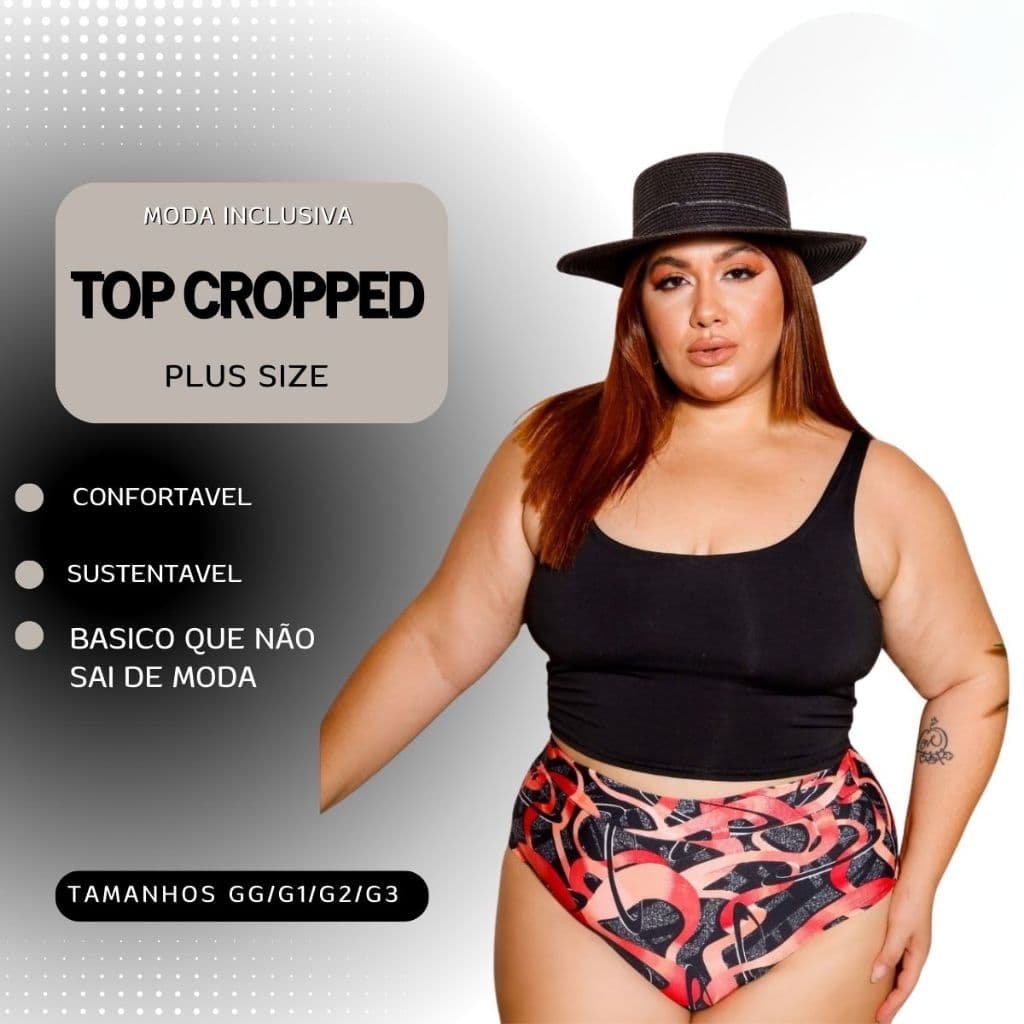 Top Academia Musculação Preto Para Fitness Treino Plus SizE