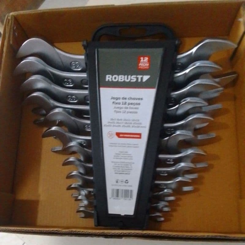 Jogo de chave fixa 06-32mm 12 peças robust - GEd ROBUST