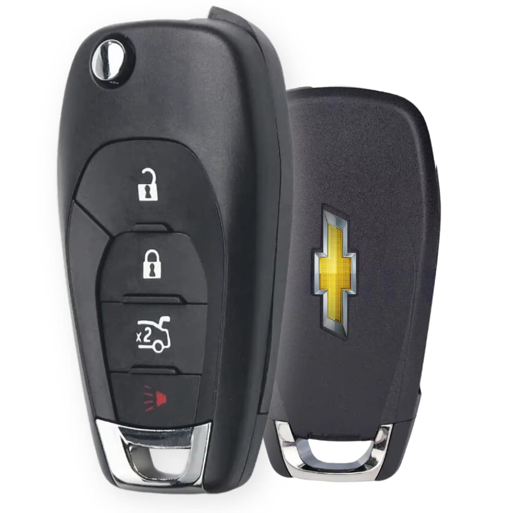 Carcaça Chave Canivete Gm/Chevrolet 3 Botões + Pânico Cruze, Onix, Cobalt, Spin e Tracker