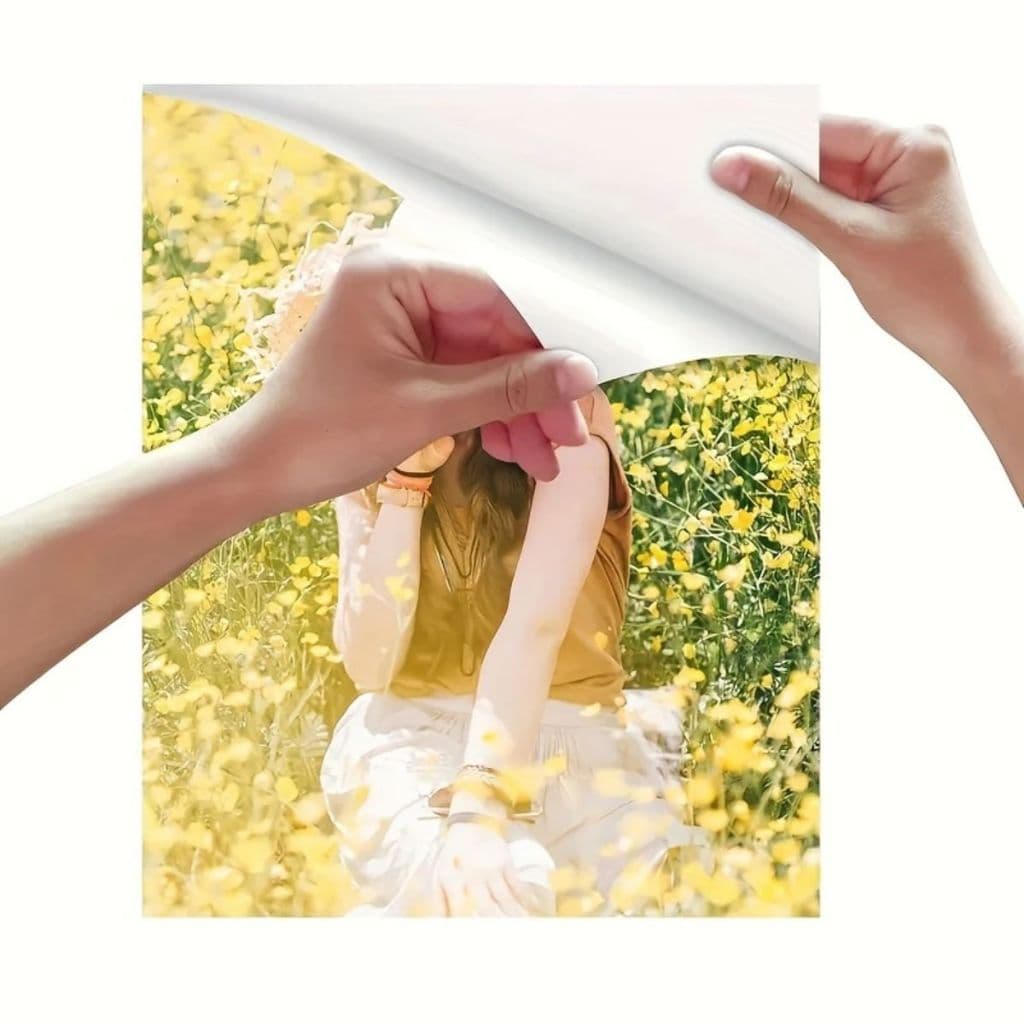 Papel Fotográfico Adesivo Branco 135g Impressão Foto A4 Papel Impressora Fotos Glossy