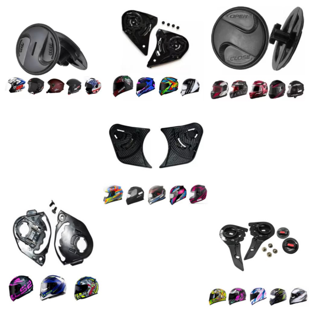 Reparos Botões de Viseira Capacete Diversos Modelos Polivisor