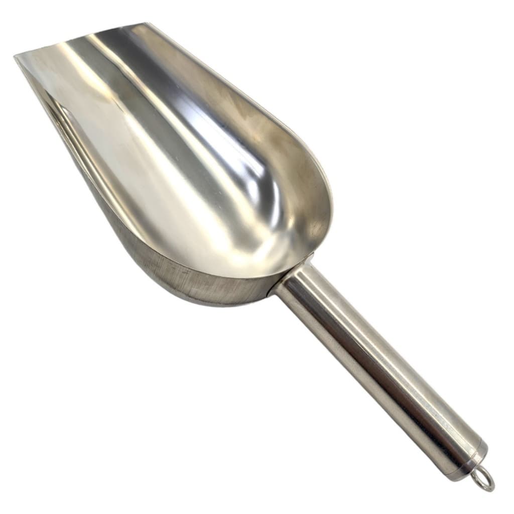 Pá de Inox Concha Pet Pegador Dosador de Gelo Cereal Grão Ração