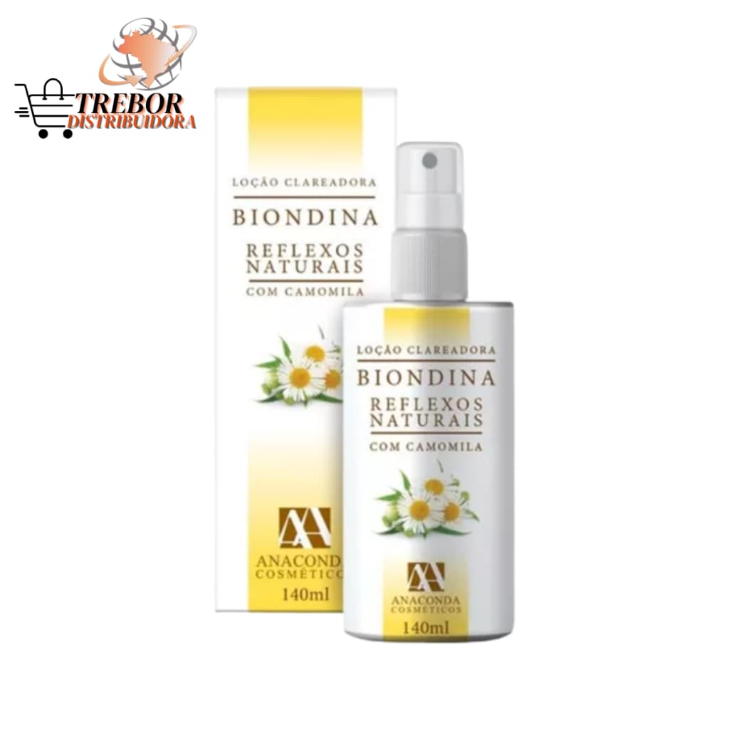 Loçao Clareadora Capilar Camomila Biondina Reflexos Naturais Spray 140ml Pump - Anaconda