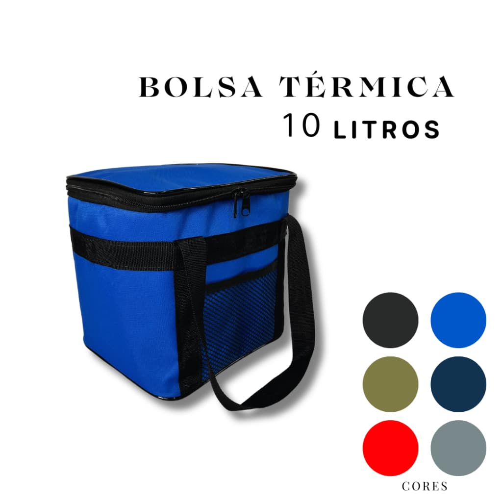 Kit Bolsa Térmica 10 litros Kit 6 ou 12 peças Prática!  Viagens, Academia, Parque, Marmita