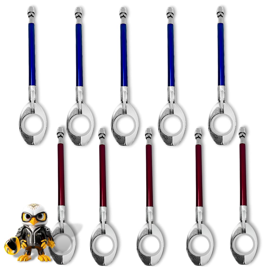 Kit 10 Antena Corta Pipa Para Moto 7 Estágios Retrátil Inox