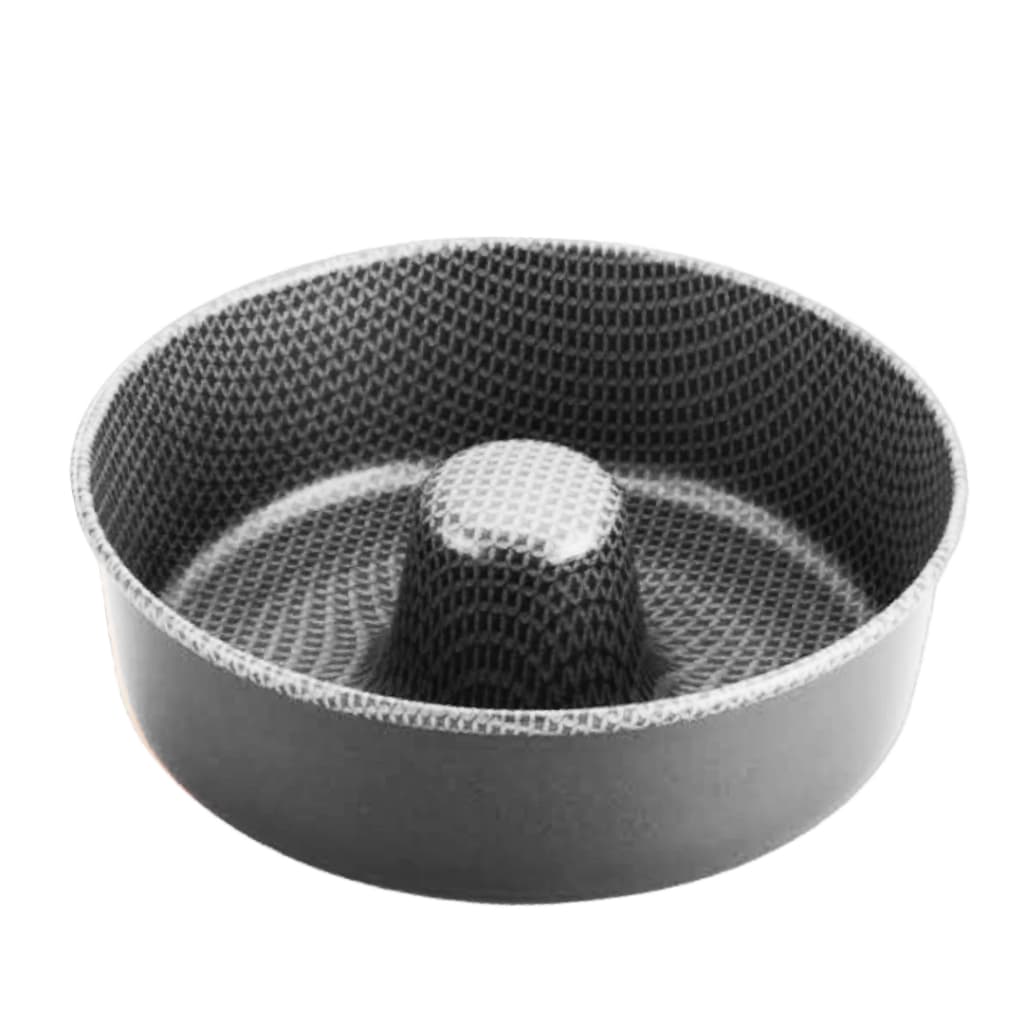 Forma Assadeira Cone Faz Bolo Pudim Brigadeirão Antiaderente Desenhada 22cm