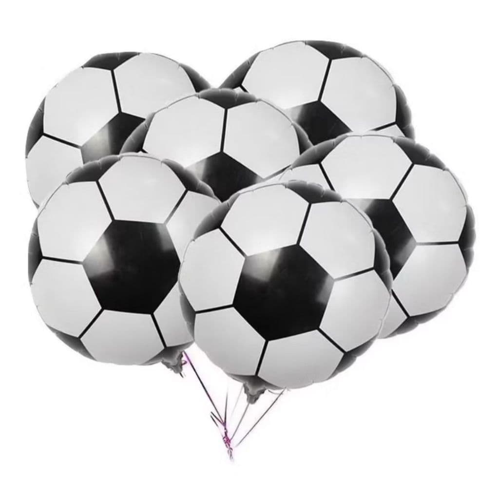 10 Balão Futebol Bola Metalizado Grande - 18 Polegadas 45 cm