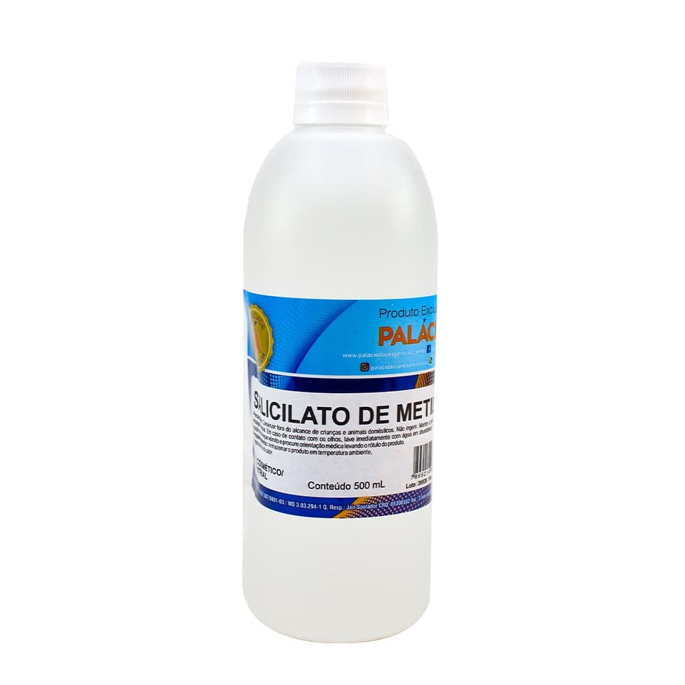 Salicilato De Metila (uso cosmético, cremes, loções, analgésico, anti-inflamatório e etc) – 500ml