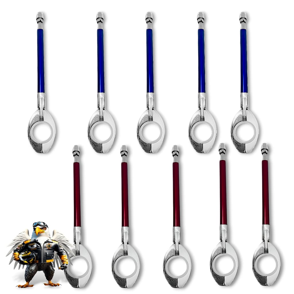 Kit 10 Antena Corta Pipa Guidão Para Moto 7 Estágios Retrátil Inox