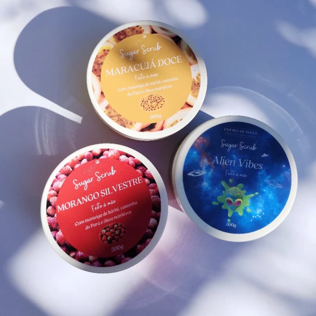 Kit 2un Esfoliante corporal Sugar Scrub potão