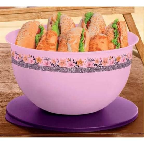 Tupperware Tigela Murano Vários Tamanhos e Estampas Refrigerador Salada Lanche Pão Bolo