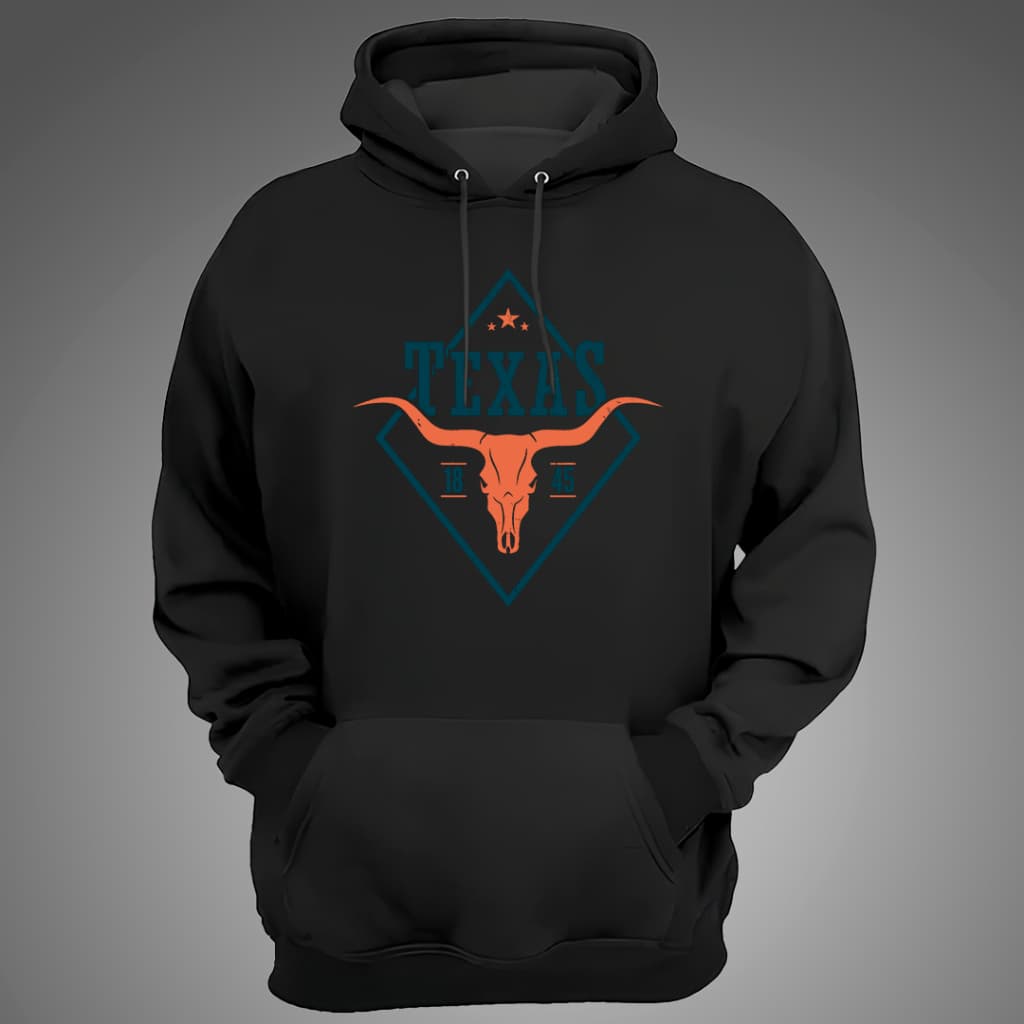 Moletom Blusa de Frio Canguru Algodão TXC Country Texas Sertanejo Touro com Capuz