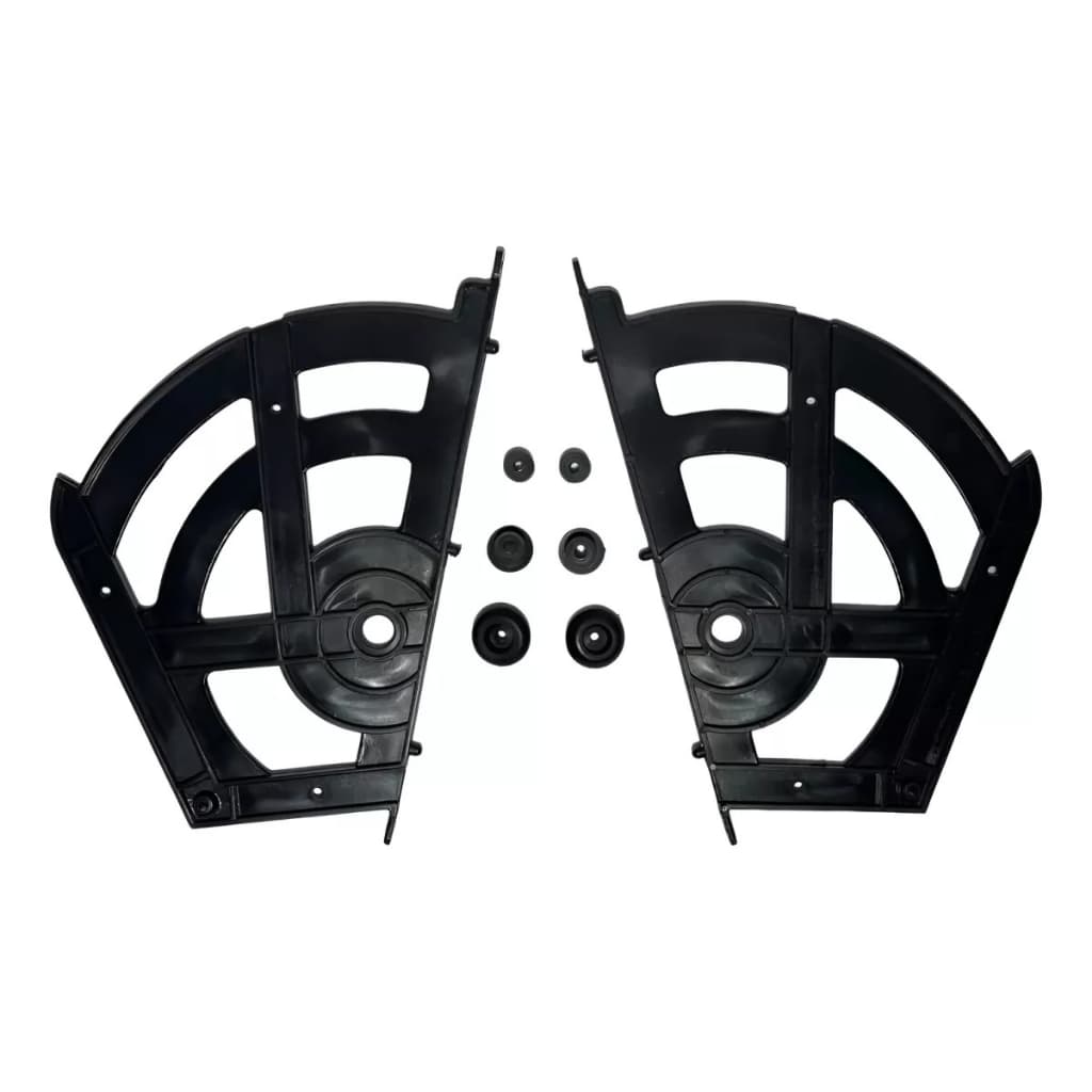 Kit Sistema Articulador Para Sapateira Basculante Articulação Porta Com Parafusos Branco Preto Cinza