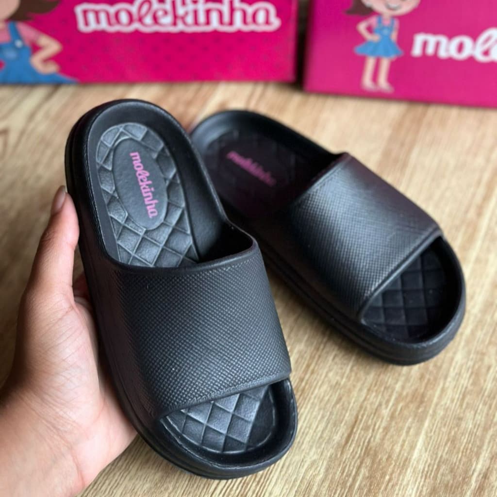Papete Feminina Sandália Chinelo Nuvem Slide Molekinha