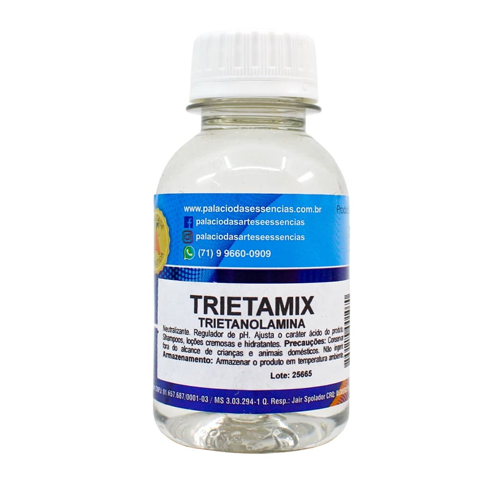 Trietamix (Trietanolamina) para uso cosmético/ industrial – 100 ml