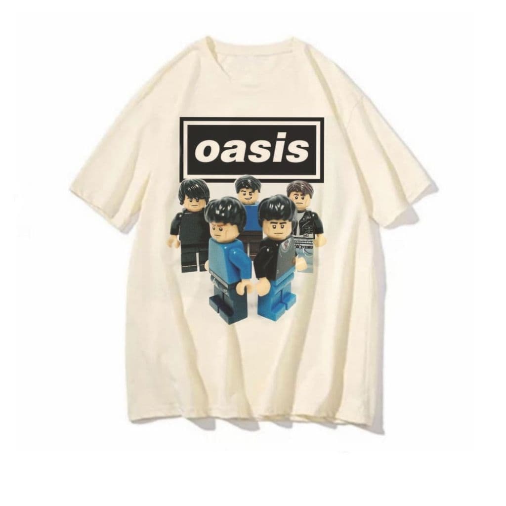 Camiseta Oasis Lego Blusa Banda rock album feminina camisa masculina tshirt casual