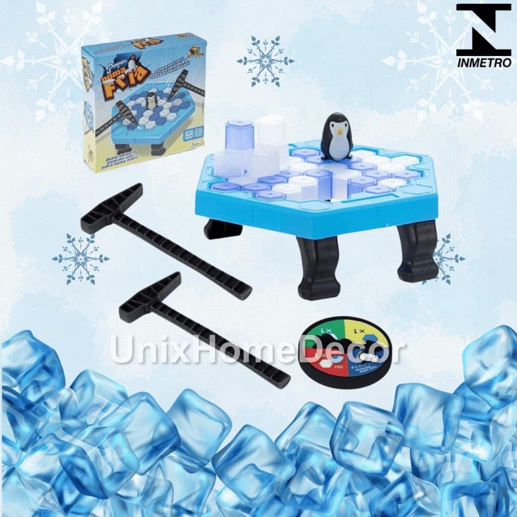 Jogo Pinguim Quebra Gelo Interativo Brinquedo Didático  Jogo  Tabuleiro Mesa Infantil Mini ou Grande