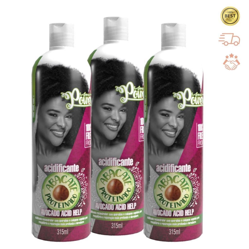 KIT 3 Acidificantes Proteinado Abacate Avocado Soul Power 315mL